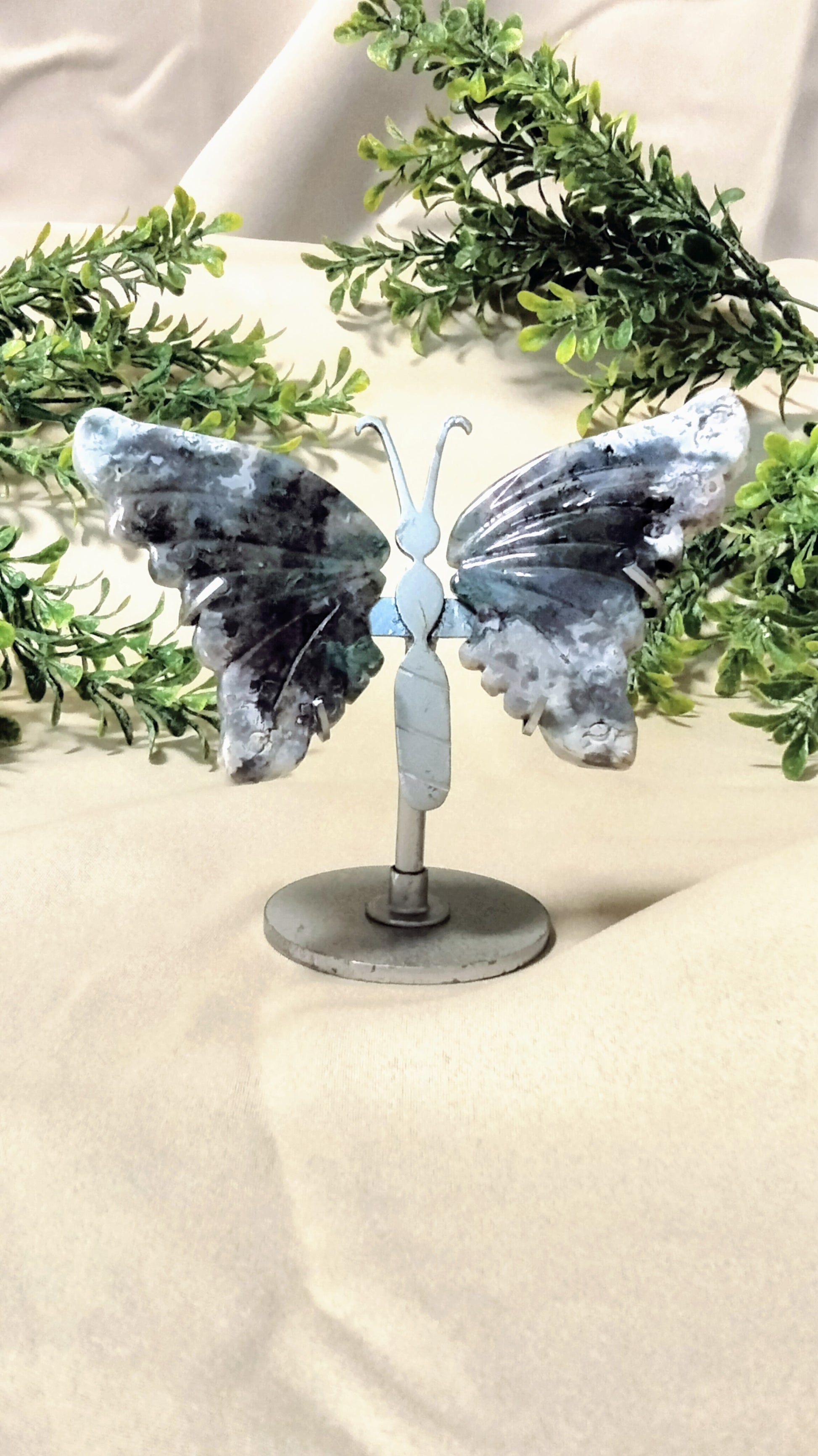 Moss Butterfly Wings on Stand - Moonsence